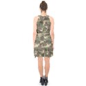 Camouflage Design Halter Collar Waist Tie Chiffon Dress View2