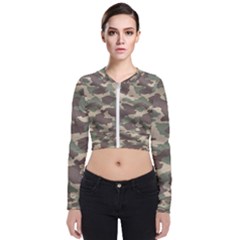 Camouflage Design Long Sleeve Zip Up Bomber Jacket by Excel