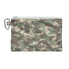 Camouflage Design Canvas Cosmetic Bag (large) by Excel