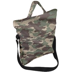 Camouflage Design Fold Over Handle Tote Bag by Excel