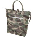 Camouflage Design Buckle Top Tote Bag View2