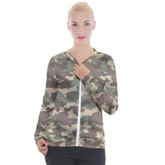 Camouflage Design Casual Zip Up Jacket by Excel