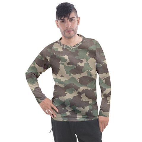 Camouflage Design Men s Pique Long Sleeve Tee by Excel