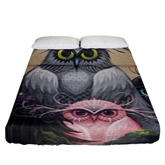 Graffiti Owl Design Fitted Sheet (california King Size) by Excel