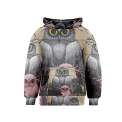 Graffiti Owl Design Kids  Pullover Hoodie