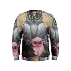 Graffiti Owl Design Kids  Sweatshirt