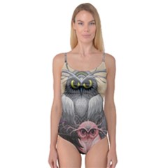 Graffiti Owl Design Camisole Leotard  by Excel