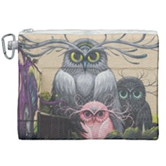 Graffiti Owl Design Canvas Cosmetic Bag (xxl) by Excel