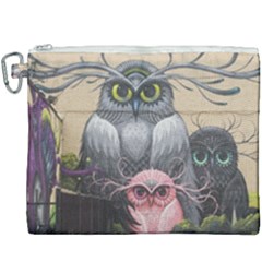 Graffiti Owl Design Canvas Cosmetic Bag (xxxl) by Excel