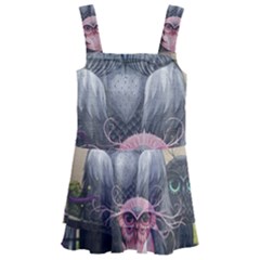 Graffiti Owl Design Kids  Layered Skirt Swimsuit by Excel