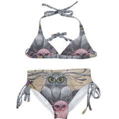 Graffiti Owl Design Kids  Classic Bikini Set by Excel