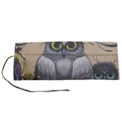 Graffiti Owl Design Roll Up Canvas Pencil Holder (s) by Excel