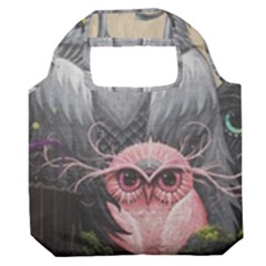 Graffiti Owl Design Premium Foldable Grocery Recycle Bag by Excel