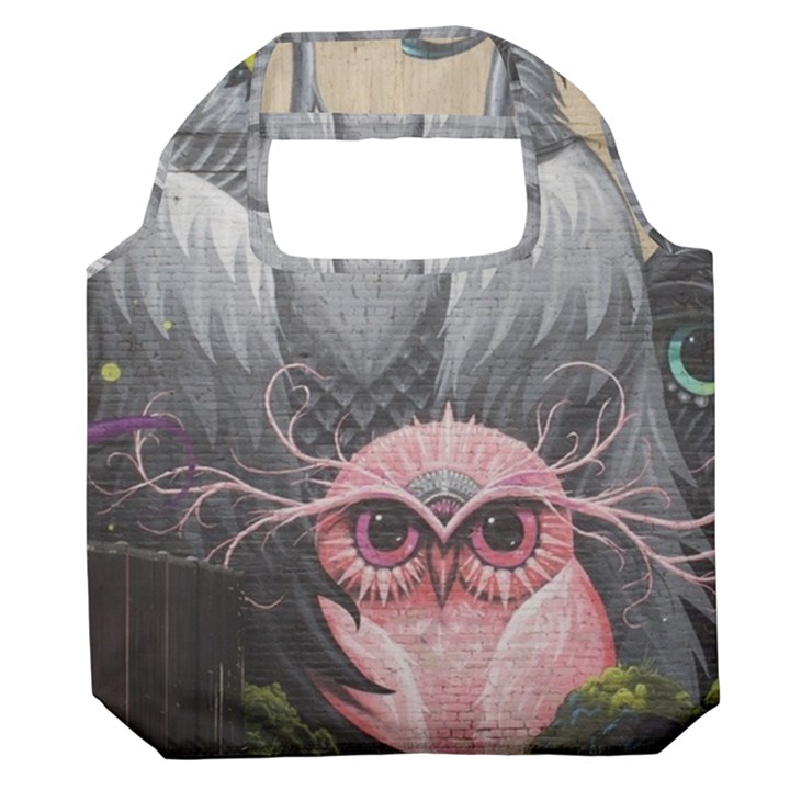 Graffiti Owl Design Premium Foldable Grocery Recycle Bag