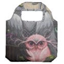 Graffiti Owl Design Premium Foldable Grocery Recycle Bag View2