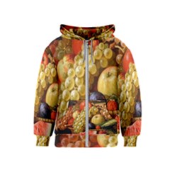 Fruits Kids  Zipper Hoodie