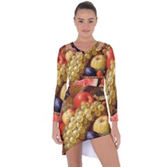 Fruits Asymmetric Cut-out Shift Dress