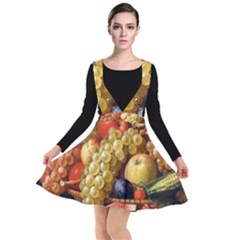 Fruits Plunge Pinafore Dress by Excel