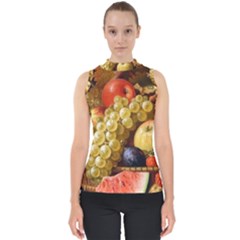 Fruits Mock Neck Shell Top by Excel