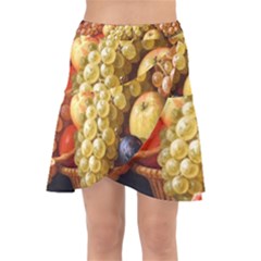 Fruits Wrap Front Skirt by Excel