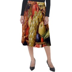 Fruits Classic Velour Midi Skirt  by Excel