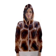 Giraffe Skin Design Women s Hooded Windbreaker