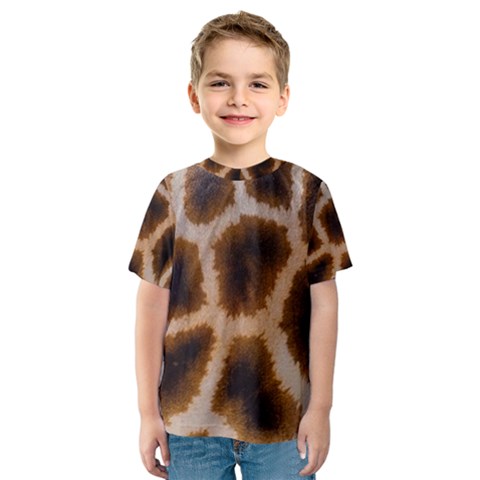 Giraffe Skin Design Kids  Sport Mesh Tee by Excel