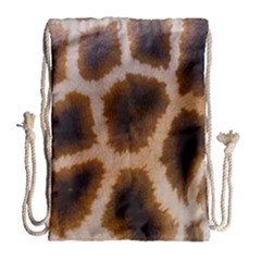 Giraffe Skin Design Drawstring Bag (large) by Excel