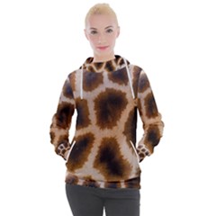 Giraffe Skin Design Women s Hooded Pullover