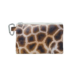 Giraffe Skin Design Canvas Cosmetic Bag (small) by Excel