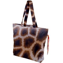 Giraffe Skin Design Drawstring Tote Bag by Excel