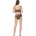 Giraffe Skin Design Frilly Bikini Set View2