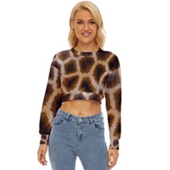 Giraffe Skin Design Lightweight Long Sleeve Sweatshirt by Excel