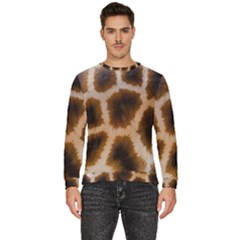 Giraffe Skin Design Men s Fleece Sweatshirt