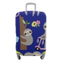 Hand-drawn-cute-sloth-pattern-background Luggage Cover (Small) View1