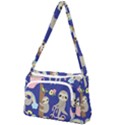 Hand-drawn-cute-sloth-pattern-background Front Pocket Crossbody Bag View1