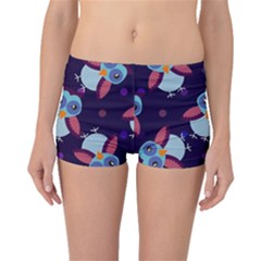 Owl-pattern-background Boyleg Bikini Bottoms by Simbadda