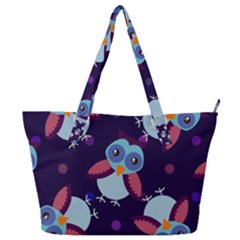 Owl-pattern-background Full Print Shoulder Bag by Simbadda