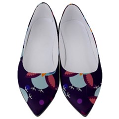 Owl-pattern-background Women s Low Heels by Simbadda