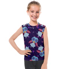 Owl-pattern-background Kids  Mesh Tank Top