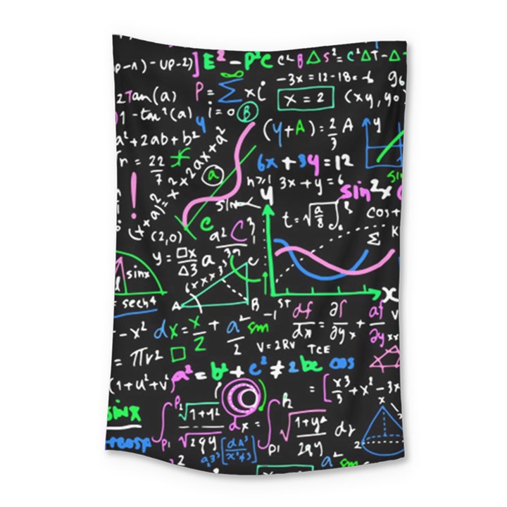 Math-linear-mathematics-education-circle-background Small Tapestry