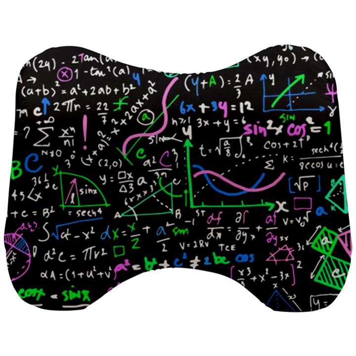 Math-linear-mathematics-education-circle-background Head Support Cushion