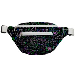 Math-linear-mathematics-education-circle-background Fanny Pack by Simbadda