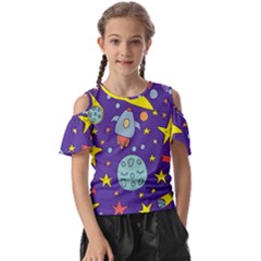 Card-with-lovely-planets Kids  Butterfly Cutout Tee by Simbadda