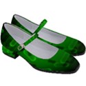 Green-rod-shaped-bacteria Women s Mary Jane Shoes View3