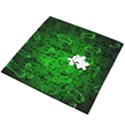 Green-rod-shaped-bacteria Wooden Puzzle Square View2