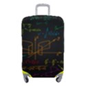 Mathematical-colorful-formulas-drawn-by-hand-black-chalkboard Luggage Cover (Small) View1