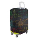 Mathematical-colorful-formulas-drawn-by-hand-black-chalkboard Luggage Cover (Small) View2