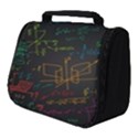 Mathematical-colorful-formulas-drawn-by-hand-black-chalkboard Full Print Travel Pouch (Small) View1