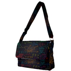 Mathematical-colorful-formulas-drawn-by-hand-black-chalkboard Full Print Messenger Bag (s) by Simbadda